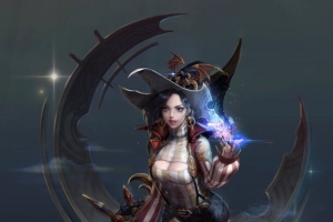 女巫魔法师游戏原画