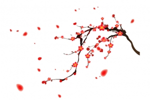新年卡通梅花