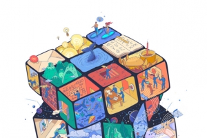 创意魔方图案