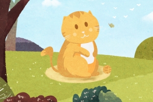 可爱宠物猫banner海报背景