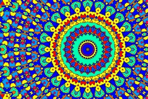 分形 图案 万花筒 圆圈 抽象 彩色 4k壁纸 3840x2160