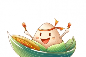 五月端午节手绘动漫卡通粽子