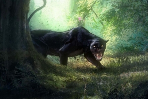 美洲豹 咧嘴笑 大猫 捕食者 艺术 4k壁纸 3840x2160