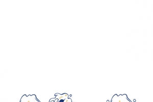 海浪 海波 水纹 国潮 手绘