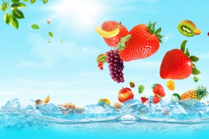 水果风暴突袭图片背景banner
