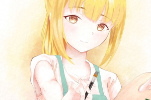 女孩 微笑 画笔 动漫 4k壁纸 3840x2160