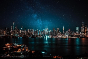 夜色中的城市风光