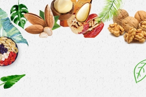美食简约坚果盛宴创意海报