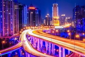 都市霓虹灯淘宝海报背景