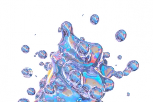 抽象C4D水珠爆开