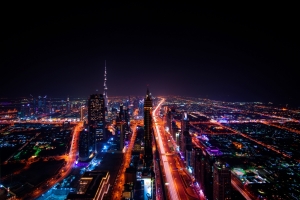 迪拜 摩天楼 城市 迪拜夜景图片