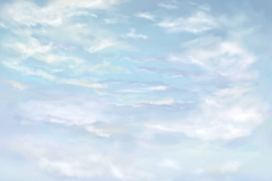 手绘天空背景