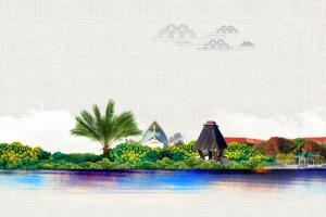冬季热带旅游背景banner
