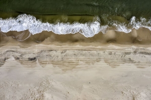 海岸 鸟瞰图 大海 冲浪 4k壁纸 3840x2160