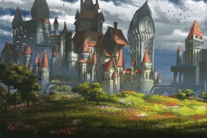 3840x2160 城堡 建筑 建筑 艺术壁纸 背景