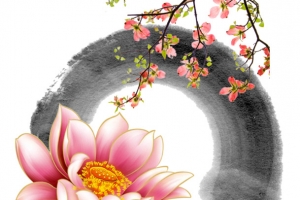 水墨墨迹圆圈