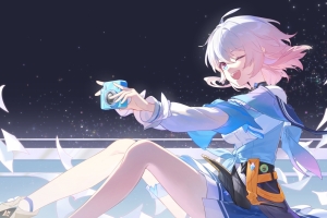 崩坏 星穹铁道 可爱少女 相机 星空 4k高清壁纸