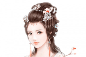 白衣飘带美丽女子古风立绘