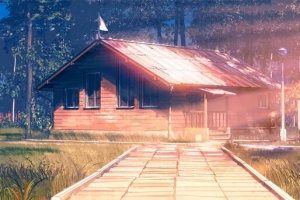 唯美日系治愈风场景插画
