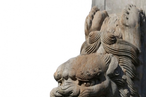 复古简约装饰石狮子免抠图