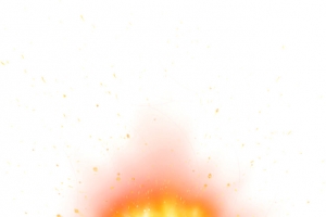 爆炸散开火光
