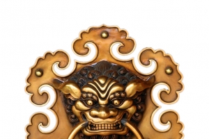 古代狮子头门把PNG