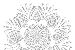 蕾丝花纹花边圆形花纹