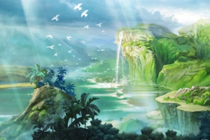 山水风景动画背景图