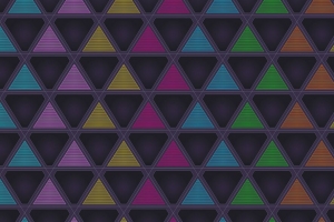 三角形 三角形 对称 彩色 4k壁纸 3840x2160