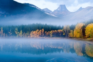 自然湖泊美景