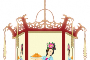 中秋节手绘古典灯笼高清PNG透明图片-节日元素设计素材免费下载