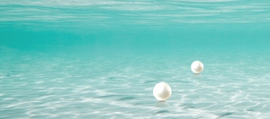 化妆品护肤品面膜珍珠海底清新背景banner