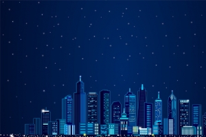 城市建筑风景背景图片