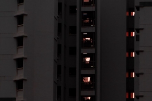 立面 建筑 晚上 建筑 4k壁纸 3840x2160