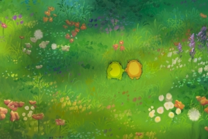 绿茵草地 躺着两只可爱小青蛙 4k壁纸3840x2160