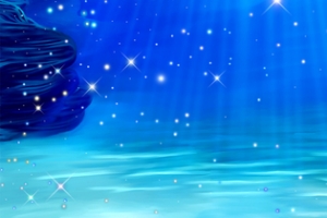 蓝色梦幻唯美海底背景banner