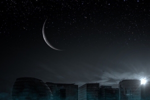 星空下的城市