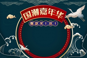 国潮嘉年华banner背景