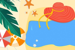 2018夏季海滩约会夏天banner