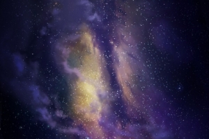 紫色星空星云银河高清摄影合成