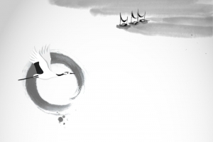 中国风水墨画背景素材