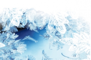 夏日雪花冰爽创意背景