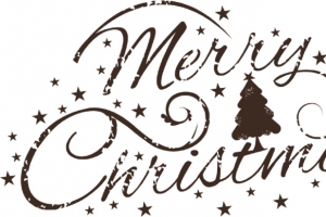 圣诞快乐艺术字矢量素材