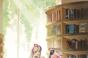 王者荣耀闪光计划 图书馆美女 4k手机壁纸竖屏