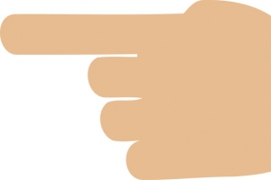 扁平化矢量手指素材图