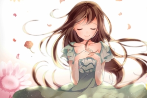 美丽的动漫女孩4K壁纸