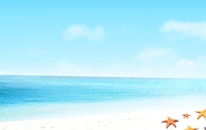 唯美简约大海海报背景