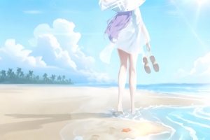 海边的亚津子 唯美 4K壁纸 3840x2160