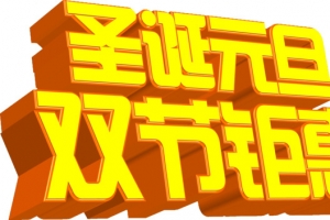 圣诞元旦双节钜惠字体素材