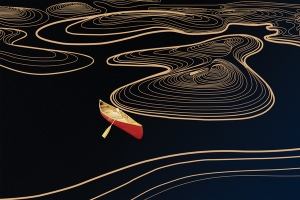 线与面的碰撞简约文艺海报背景